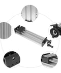 Manual Sliding Table Linear Rail Guide With 9.84Inch Dual Optical Axis Easy Manual Positioning Rail For CNC Machines 66 Lb