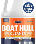 Heavy Duty Marine Hull Cleaner For Fiberglass And Plastic Easy To Use Boat Cleaner That Removes Stains Water Lines Yellowing And Rust