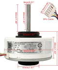 Drop In 280V Brushless Air Conditioner Fan Motor Replacement 20W 1300 RPM CCW Inverter Type For WZDK20-38G ZKFP-20-8-6 close-up