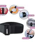 Twenty Pack Reusable Cable Ties And Straps 12x1 Inch Adjustable Hook And Loop Nylon Fasteners for home office garage projects