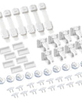 All In One Baby Proofing Kit Easy To Install With Hidden Cabinet And Drawer Locks, Adjustable Latches, Corner Guards And Outlet Covers