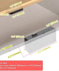 Dimensions of Smart Cabinet Lock With Multi Access Hidden RFID Keyless Bluetooth Lock for installation in drawers and cabinets