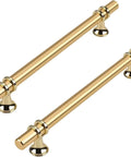 10 Pack Gold Cabinet Pulls Six And A Quarter Inch Brushed Gold Drawer Handles for Dresser Bathroom and Kitchen