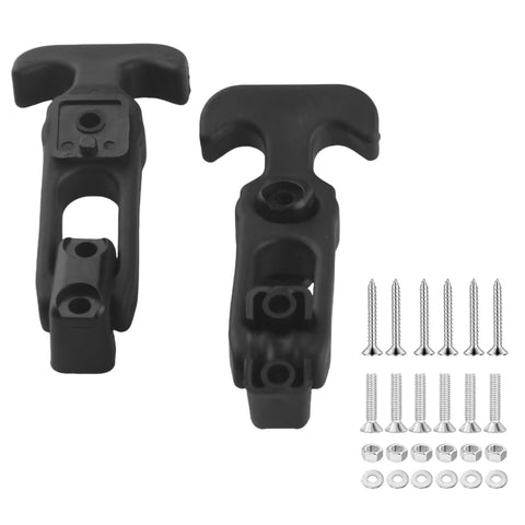 Heavy Duty Rubber T Handle Draw Latch 2 Pack with mounting hardware for cooler lid lock on boats and golf carts