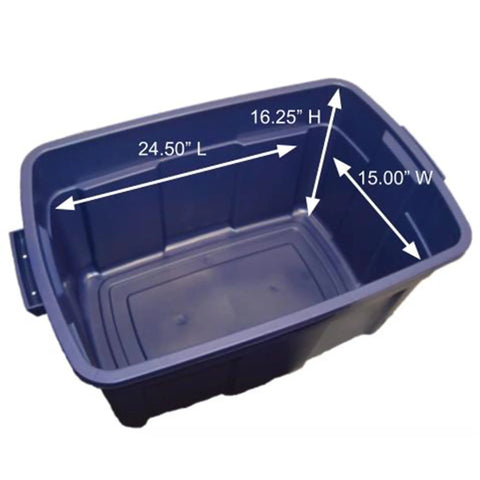 Tough As Nails Stackable Storage Totes 31 Gallon Capacity With Tight Sealing Lids Heavy Duty Plastic Buckets For Clothes Seasonal Decor Sports Gear And Indoor Outdoor Organization Six Pack