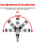 17mm Ratchet Wrench Combo With Matte Anti Rust Finish flexible head showing 180-degree adjustability for tight spaces.