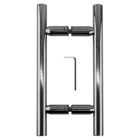 Slick Chrome 6 Inch And 8 Inch Ladder Style Pull Handles Three Quarter Inch Diameter Durable Cabinet And Drawer Hardware