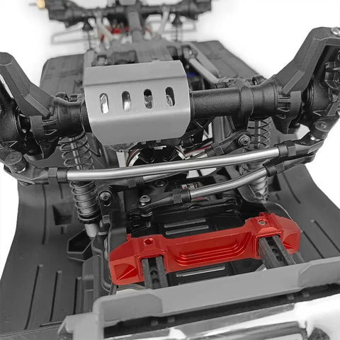 Stainless Steel Link Rod Linkage 313mm Wheelbase For TRX4 1 By 10 RC Crawler Upgrades Part Silver Beefed Up Suspension And Extended Shock Life For Smoother Off Road Performance.