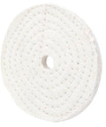 White Cotton Buffing Wheel For Jewelry And Metal Polishing 4 Inch Pro Grade Shine With Mirror Finish Safe On Jade Use With Polishing Paste