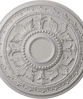 Tellson Ceiling Medallion Thirty and Five Eighths Inch Outer Diameter Two and a Half Inch Projection Fits Canopies Up to Six and Three Quarters Inches Ultra Pure White Lightweight Hand Painted for Quick Hassle Free Install