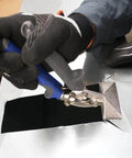 Hand Seamer With 3-Inch Jaw Offset Metal Seamer for bending 22 gauge steel in cramped spaces with compound leverage and contoured grips
