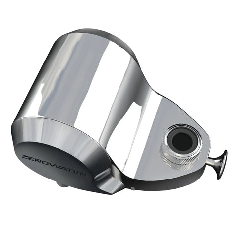 Chrome Faucet Mount Water Filter With WQA Certified PFOA PFOS And Chlorine Reduction, Ninety Eight Percent Lead Reduction