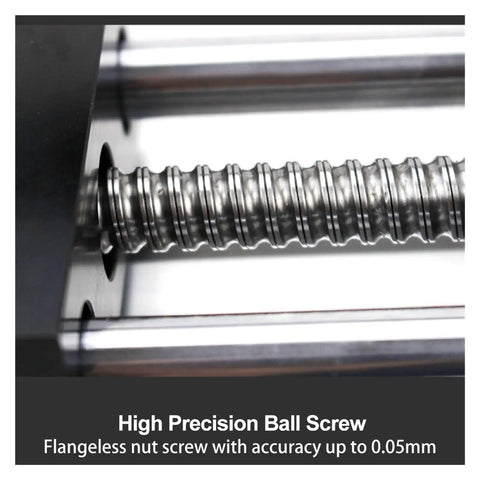 High Precision Ball Screw of Bulletproof Aluminum Alloy Linear Bearing With Precision Ballscrew Slide For CNC Build Manual Z Axis Cross Table Smooth Operator 500mm Stroke Kit Without Motor Included