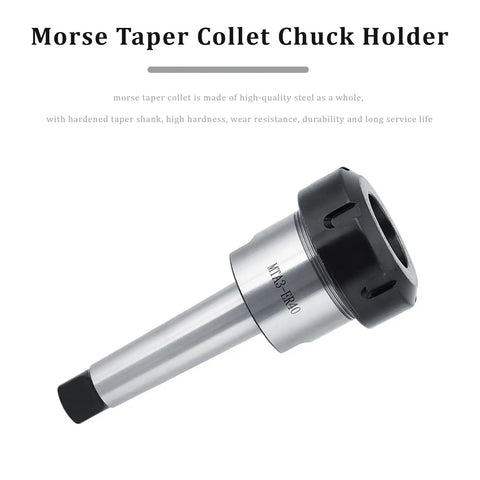 3-26Mm Morse Taper Collet Chuck Holder Carbon Steel High Precision High Hardness Wear Resistant For All Milling Machine