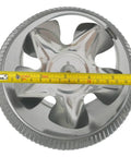 Top view of Six Inch Inline Fan For Grow Tents, 240 CFM Metal Duct Fan With ETL Listing, showcasing fan blade design and size measurement.