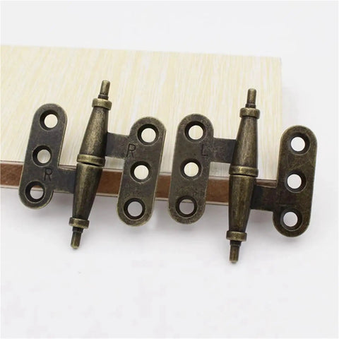 Top Notch Vintage Metal Cabinet Door Hinges Four Pair Heavy Duty Antique Wardrobe Cupboard Hardware For Closets And Bookcases With Tough As Nails Build And Zero Hassle Install, showing rustic steel hinges.