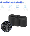 Premium Rubber Drawer Slide Bumpers For Furniture With Silent Soft Close Cushioning, black rubber bumper for quiet drawer operation.
