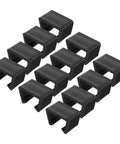 12 Pack Patio Furniture Clips And Sofa Fasteners For Outdoor Sectional Couches Easy Install Rattan And Wicker Furniture Connection Clips Garden Sofa Clips No Tools Needed displayed in black color