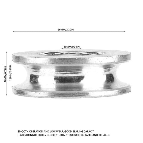 Heavy Duty Snatch Block Pulley For Wire Rope Lifting, Deep U Double Bearing Wheel Block With Smooth Operation And Load-Lightening Performance, Available In 28mm Or 56mm Diameter Options For Safer, Easier Rigging And Lifting. 56mm metal pulley wheel