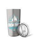 Sailboat Coastal Stainless Steel Insulated Tumbler For Crew And Sailing Folks Keeps Drinks Hot Or Cold With Double Wall Vacuum