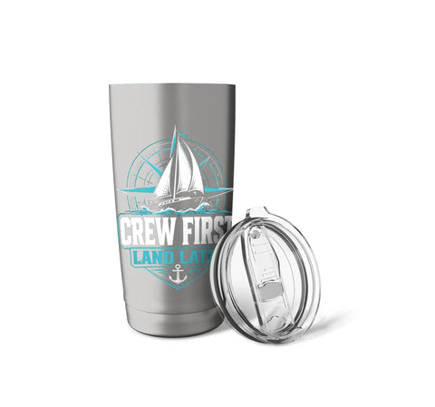 Sailboat Coastal Stainless Steel Insulated Tumbler For Crew And Sailing Folks Keeps Drinks Hot Or Cold With Double Wall Vacuum