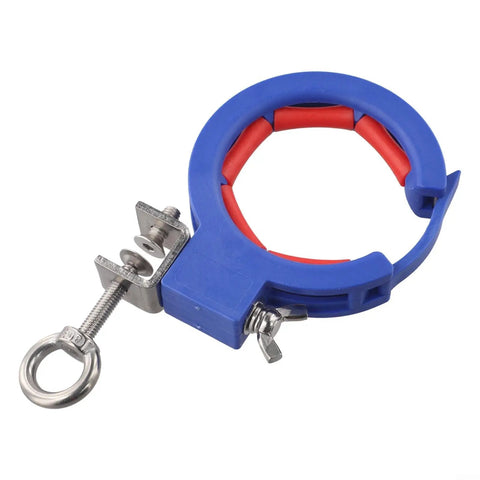 Wire Guide Pulley Roller Cable Tray Clamp Nylon Steel Build Heavy Duty Wiring Helper With 25Kg Capacity Dark Blue Quick Mount For Smooth Routing Through Corners, blue nylon steel clamp