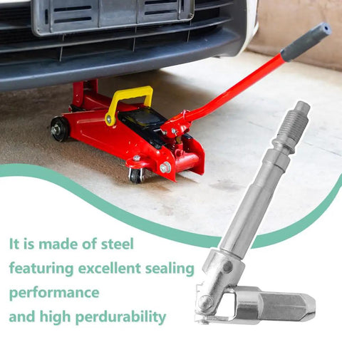 Heavy-Duty 12mm Universal Joint Drop Shaft For Horizontal Floor Jack Pro Grade Steel Rebuild Part with jack in use