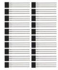 Linear Hall Effect Sensor Module Kit With Alloy Build For Precise Magnetic Detection 40 Piece Industrial And Scientific Research Set For Manufacturing Labs And Automotive Prototyping, 40 black sensor modules