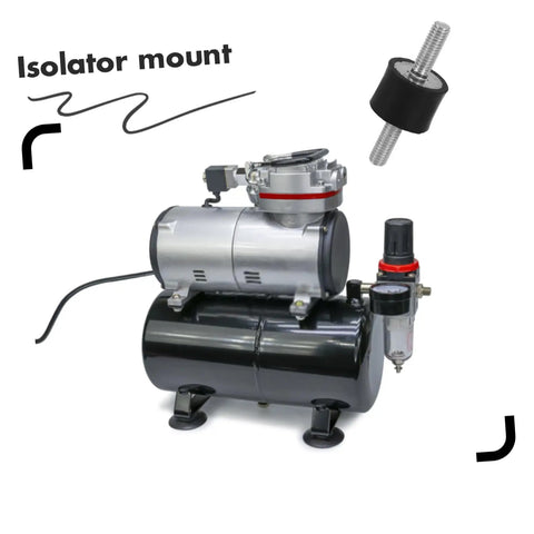 Vibration Isolator Mounts With Studs For Fitness Equipment Air Conditioning And Compressors Quiet Shock Absorbers For Stable Operation And Reduced Noise No Fuss Setup Easy Installation Heavy Duty Design on air compressor