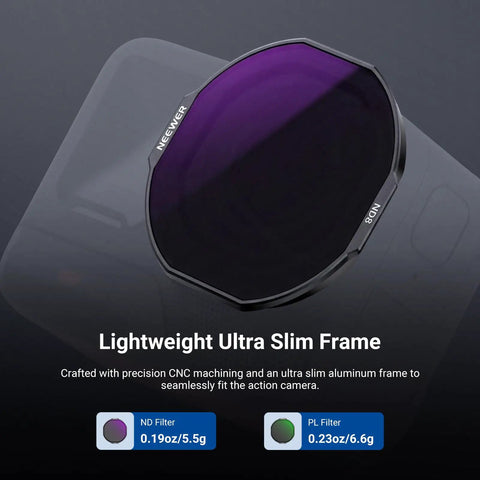 Insta360 Ace Pro 2 US Version Octagonal Lens Filter Set With ND8 ND16 ND32 And PL Polarizer Snap On No Fuss For Quick Exposure Control