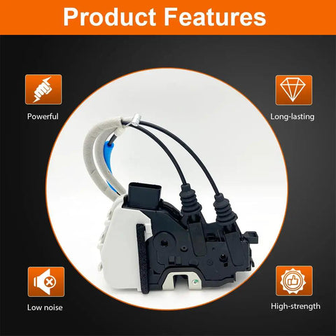 Heavy Duty Power Door Lock Actuator For Kia Soul 2014 To 2019 And Soul EV 2015 To 2019 Front Left Driver Side showing features with connectors.