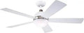 52 Inch Indoor Ceiling Fan With Remote Control, 4 Speed Motor, White Nickel Finish, Delivers Crisp Airflow For Living Rooms, Bedrooms, And Home Offices
