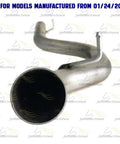 Exhaust Muffler Tail Pipe For Jeep Wrangler 2000 2006 4.0L Drop In Replacement Stainless Steel Direct Fit end view