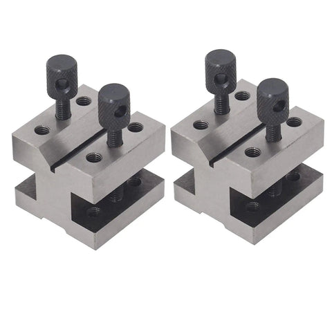 Hardened Steel 90 Degree V Block Set With Clamps, 1-3/8 x 1-3/8 x 1-3/16, pro grade machinist gauge kit, two blocks with clamps