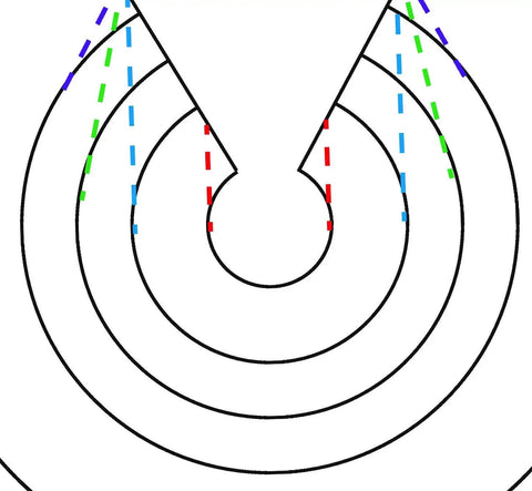 Diagram of Two Piece Retrofit Pipe Flashing Kit Black For Roofs You Can’t Flash Over, showing concentric installation layers.