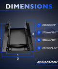 9x9 Inch Black Sliding Grain Gate Kit For Grain Handling Fits Sliding Gates And Pickup Truck Bed Slides With Dimensions
