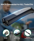 Tesla NACS Level 2 EV Charger With 40 Amp Output And Extra Long 40 To 50 Foot Cord Portable Home Charging Station For Tesla