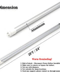 2 Foot Led Tube Lights V Shaped 6000K Cool White Ballast Bypass Direct Wire Shop Light 4 Pack Ultra Bright 15W aluminum body