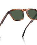 Side view of Retro Sunglasses For Men With Polarized UV400 Protection Handcrafted Acetate 60s Style Square Cool Sun Glasses.