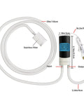 Automatic USB Powered Siphon Pump For Bottling Home Brew Wine Beer Kombucha With Food Grade Hose Self Priming Design 2 Liters Per Minute No Mess Leak Low Noise Compact Portable Water Transfer Kit with stainless filter and USB cable