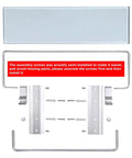 Glass Bathroom Shelf With Hand Towel Bar Wall Mounted Rectangular Storage Extra Thick Tempered Glass 15.2 x 4.5 Inches parts kit