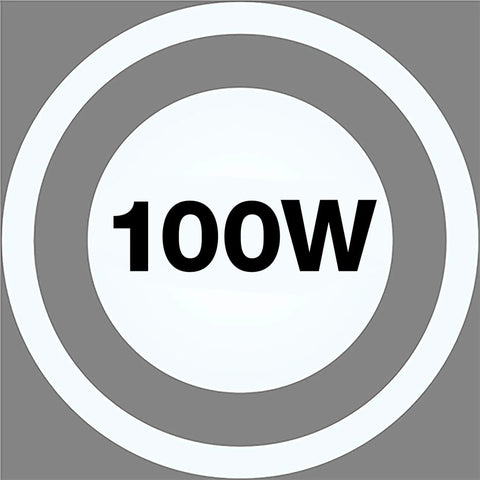 Symbol for UFO LED High Bay Light 100W For Warehouses And Workshops, 11,000 Lumens, 5000K Daylight, 120V Plug And Play Shop Light