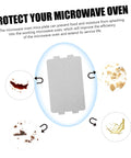 Microwave Mica Heat Resistant Insulation Plates Set Of 2 With 12 Sheets Per Pack Oven Safe Kitchen Shield Illustration