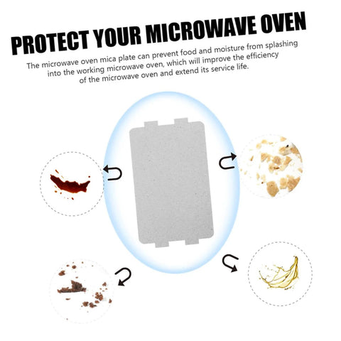 Microwave Mica Heat Resistant Insulation Plates Set Of 2 With 12 Sheets Per Pack Oven Safe Kitchen Shield Illustration