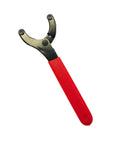 6.25 Inch Cup Wrench For First Stage Regulator Maintenance And Repair, red handle, metal construction, angled view.