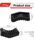 Heavy Duty Jack Stand Pads 2 Pack Rubber Anti Slip Tooth Shaped Floor Jack Pads For Universal 2 To 3 Ton Maintenance, black rubber
