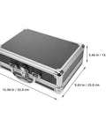 Heavy Duty Aluminum Tool Case With Handle For Home And Pros Large Capacity Portable Toolbox Rugged Storage Box dimensions