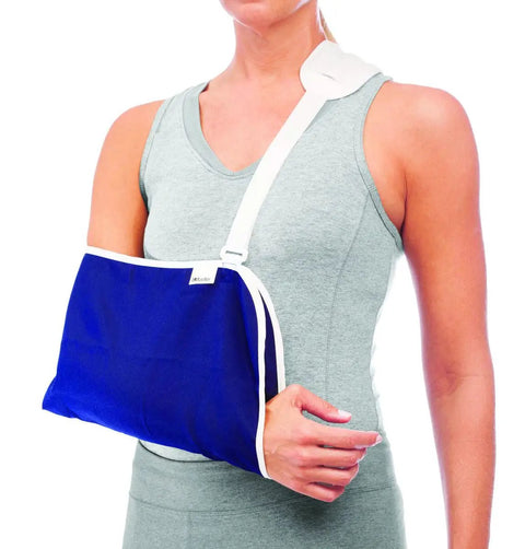Rock Solid Adjustable Arm Sling, Hella Comfy Shoulder Support For Fast Recovery, Takes The Kink Out Of Twisted Wrists, Fractures, Tennis Elbow, Snugs Left Or Right Arm, Stays Locked Tight