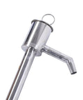 Heavy Duty Stainless Steel Manual Oil Pump 60cm Hand Fluid Transfer Squeezy Suction Tool, detailed view with spout.