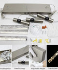 Components of Three Light Crystal Pendant Lamp With Dimmable LED For Dining Room Kitchen Island And Living Spaces 19.7 Inch Hanging Chandelier